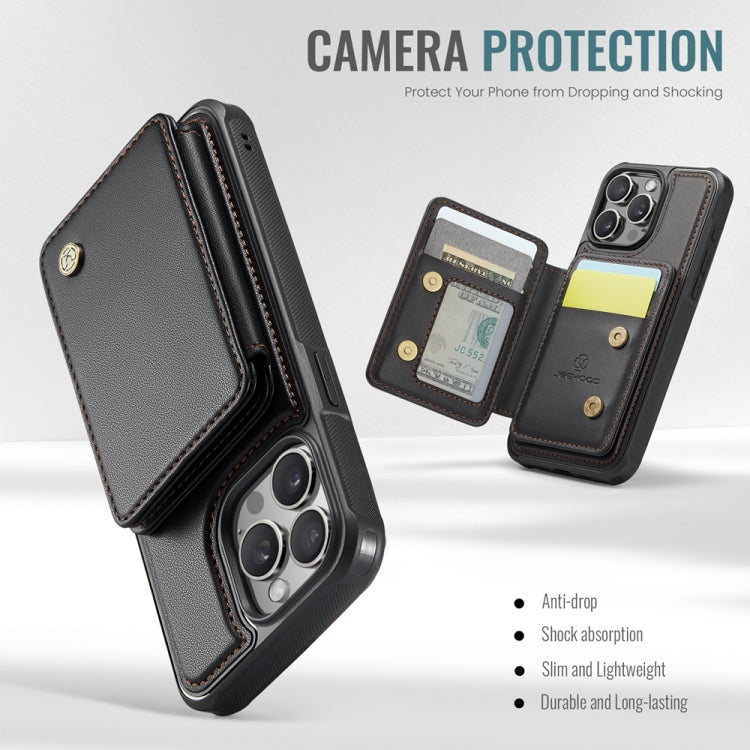 For iPhone 11 Pro JEEHOOD J05 Business Magnetic Style RFID Leather Phone Case(Black) - iPhone 11 Pro Cases by JEEHOOD | Online Shopping UK | buy2fix