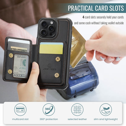For iPhone 11 Pro JEEHOOD J05 Business Magnetic Style RFID Leather Phone Case(Black) - iPhone 11 Pro Cases by JEEHOOD | Online Shopping UK | buy2fix