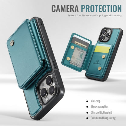 For iPhone 11 Pro JEEHOOD J05 Business Magnetic Style RFID Leather Phone Case(Blue Green) - iPhone 11 Pro Cases by JEEHOOD | Online Shopping UK | buy2fix