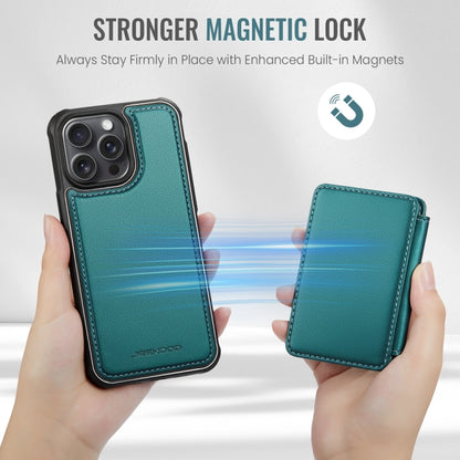 For iPhone 11 Pro JEEHOOD J05 Business Magnetic Style RFID Leather Phone Case(Blue Green) - iPhone 11 Pro Cases by JEEHOOD | Online Shopping UK | buy2fix
