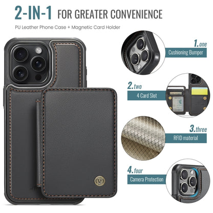 For iPhone 11 Pro Max JEEHOOD J05 Business Magnetic Style RFID Leather Phone Case(Black) - iPhone 11 Pro Max Cases by JEEHOOD | Online Shopping UK | buy2fix