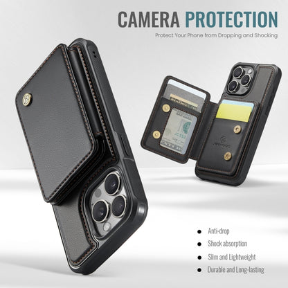 For iPhone 11 Pro Max JEEHOOD J05 Business Magnetic Style RFID Leather Phone Case(Black) - iPhone 11 Pro Max Cases by JEEHOOD | Online Shopping UK | buy2fix