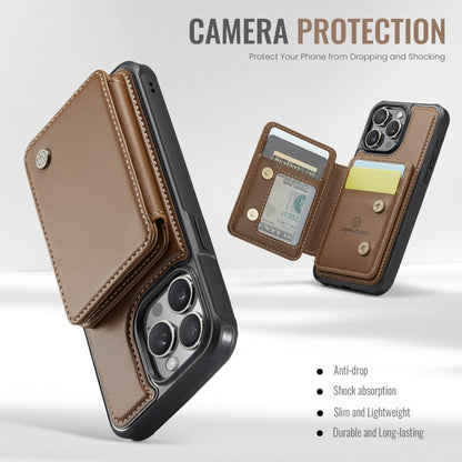 For iPhone 11 Pro Max JEEHOOD J05 Business Magnetic Style RFID Leather Phone Case(Brown) - iPhone 11 Pro Max Cases by JEEHOOD | Online Shopping UK | buy2fix