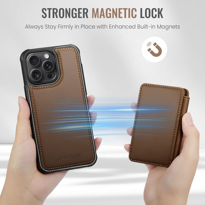 For iPhone 11 Pro Max JEEHOOD J05 Business Magnetic Style RFID Leather Phone Case(Brown) - iPhone 11 Pro Max Cases by JEEHOOD | Online Shopping UK | buy2fix