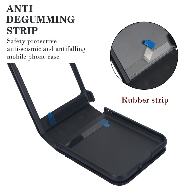 For Motorola Razr 40 Ultra Dual Card Slots Folding Phone Case(Black) by buy2fix