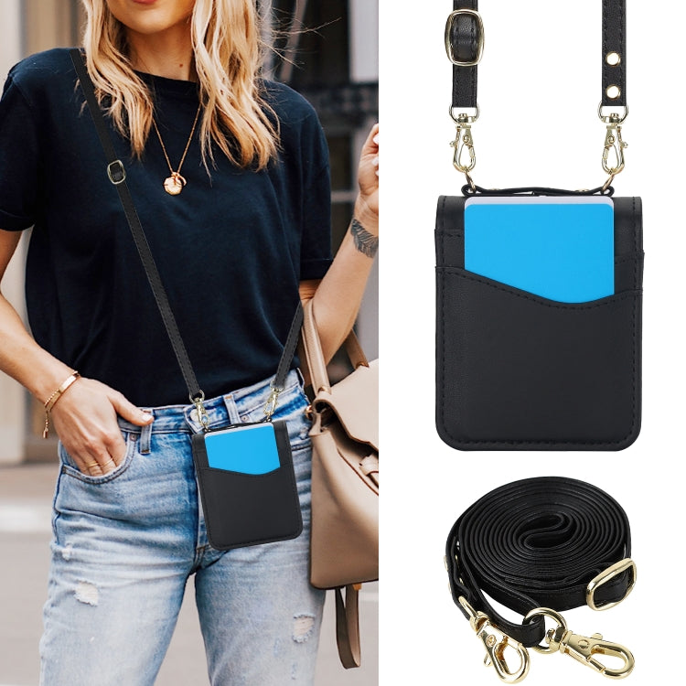 For Motorola Razr 40 Ultra Dual Card Slots Folding Phone Case(Black) by buy2fix