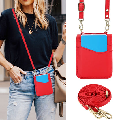 For Motorola Razr 40 Ultra Dual Card Slots Folding Phone Case(Red) by buy2fix