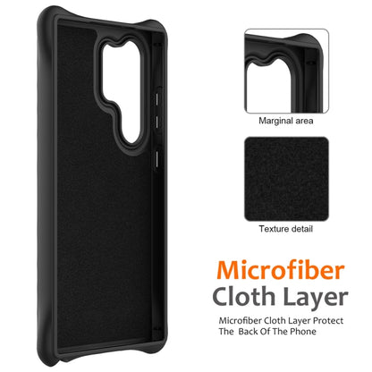 For Samsung Galaxy S25 Ultra 5G Wave Texture MagSafe Magnetic Liquid Silicone Phone Case(Black) by buy2fix