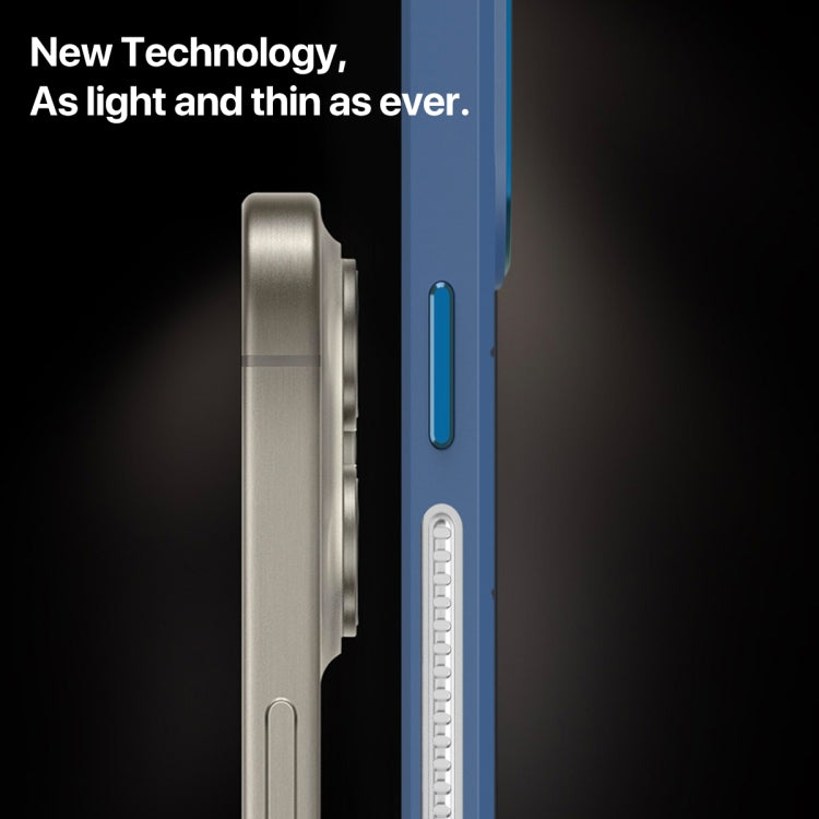 For iPhone 11 Pro Max Cooling Armor Translucent Mesh Breathable Phone Case(Blue) by buy2fix