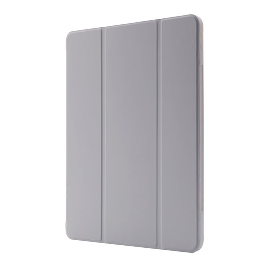 For iPad Pro 11 2025 / 2024 Skin Feel Tri-fold Leather Tablet Case with Pen Slot(Grey) by buy2fix