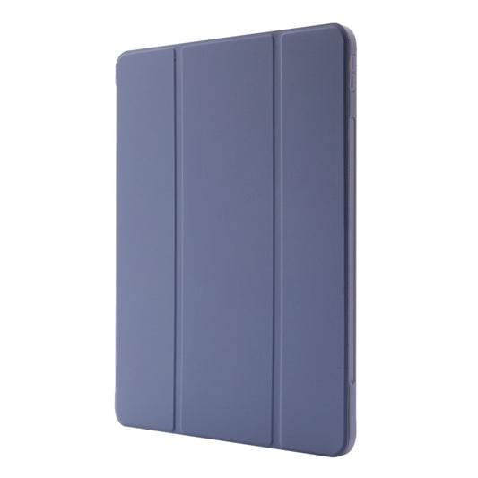 For iPad Air 11 2025 / 2024 Skin Feel Tri-fold Leather Tablet Case with Pen Slot(Lavender) - iPad Air 11 2025 / 2024 Cases by buy2fix | Online Shopping UK | buy2fix