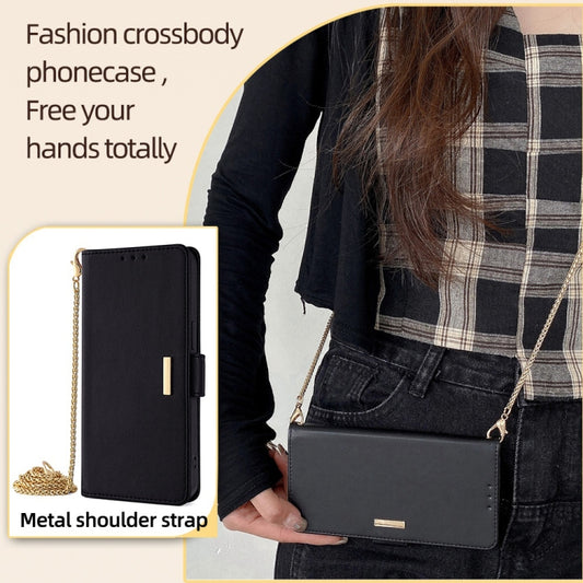 For Xiaomi Redmi K70 5G / K70 Pro 5G Crossbody Chain Leather Phone Case(Black) - Xiaomi Cases by buy2fix | Online Shopping UK | buy2fix