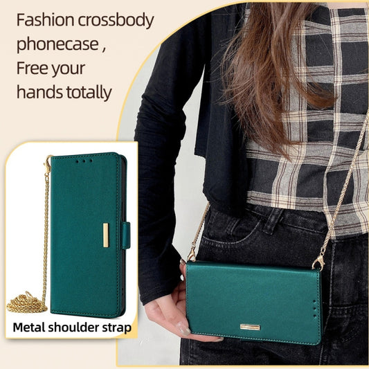 For Xiaomi Redmi K70 5G / K70 Pro 5G Crossbody Chain Leather Phone Case(Green) - Xiaomi Cases by buy2fix | Online Shopping UK | buy2fix
