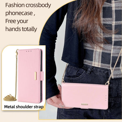 For Xiaomi Redmi K70 5G / K70 Pro 5G Crossbody Chain Leather Phone Case(Pink) - Xiaomi Cases by buy2fix | Online Shopping UK | buy2fix