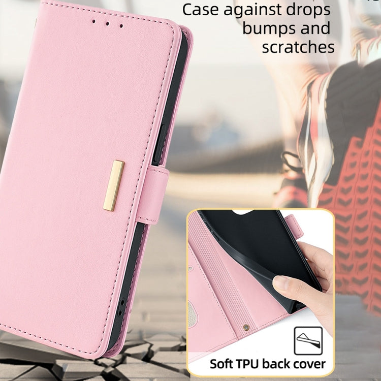 For Xiaomi Redmi K70 5G / K70 Pro 5G Crossbody Chain Leather Phone Case(Pink) - Xiaomi Cases by buy2fix | Online Shopping UK | buy2fix