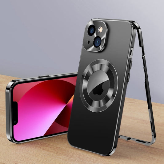 For iPhone 13 Magnetic HD Tempered Glass Phone Case(Black) - iPhone 13 Cases by buy2fix | Online Shopping UK | buy2fix