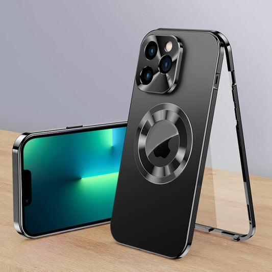 For iPhone 13 Pro Max Magnetic HD Tempered Glass Phone Case(Black) - iPhone 13 Pro Max Cases by buy2fix | Online Shopping UK | buy2fix
