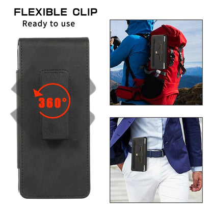 For Samsung Galaxy Z Fold4 5G PC Foldable Shockproof Leather Phone Case with Stylus(Black) - Galaxy Z Fold4 5G Cases by buy2fix | Online Shopping UK | buy2fix