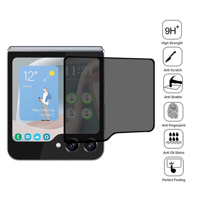 For Samsung Galaxy Z Flip6 External Small Screen Privacy Full Glue Full Cover Screen Protector - Galaxy Tempered Glass by buy2fix | Online Shopping UK | buy2fix