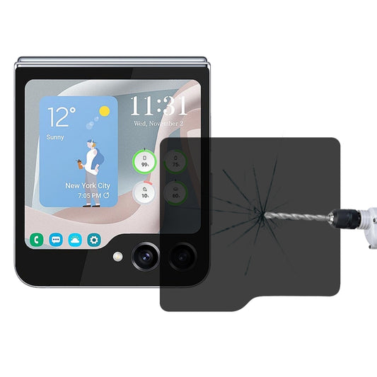 For Samsung Galaxy Z Flip6 External Small Screen High Transparency Privacy Full Cover Screen Protector - Galaxy Tempered Glass by buy2fix | Online Shopping UK | buy2fix