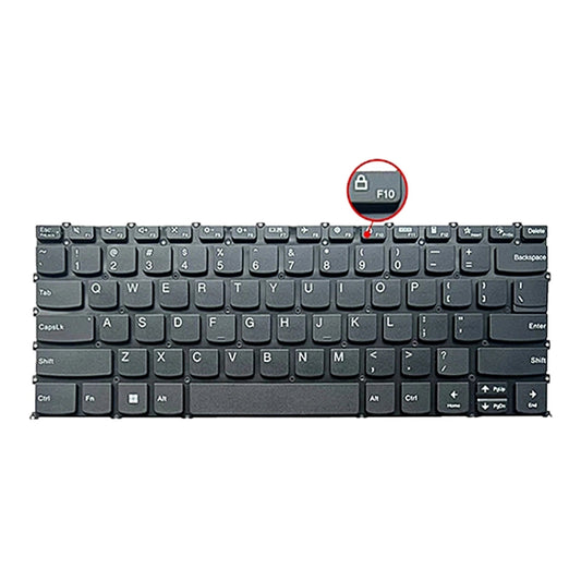 For Lenovo IdeaPad 5 / Yoga Slim 7 Pro  US Version Laptop Backlight Keyboard, F10 Key with Lock Icon(Black) - Lenovo Spare Parts by buy2fix | Online Shopping UK | buy2fix