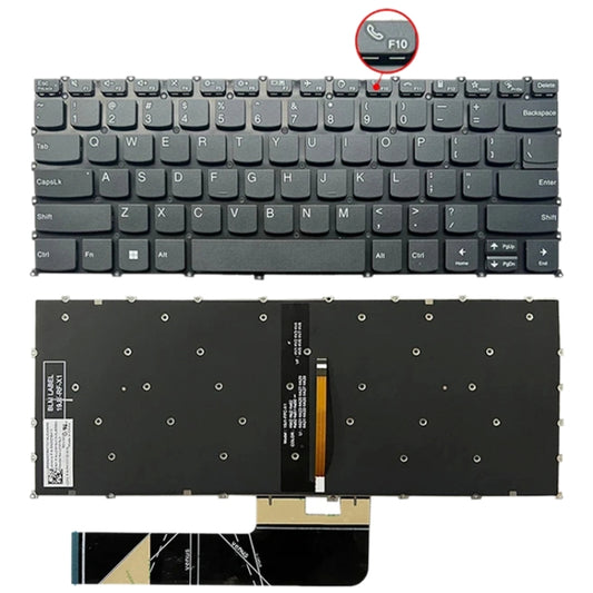 For Lenovo IdeaPad 5 / Yoga Slim 7 Pro US Version Laptop Backlight Keyboard, F10 Key with Phone Icon(Black) by buy2fix