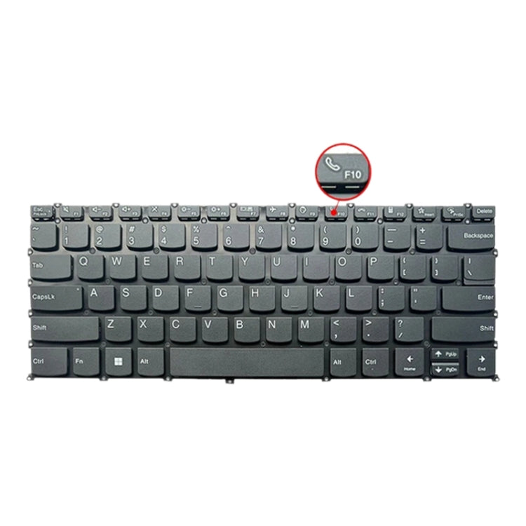 For Lenovo IdeaPad 5 / Yoga Slim 7 Pro US Version Laptop Backlight Keyboard, F10 Key with Phone Icon(Black) by buy2fix