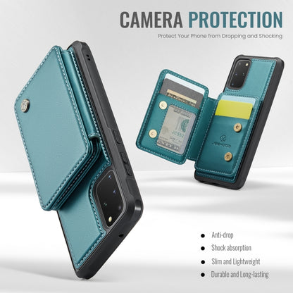 For Samsung Galaxy S20+ 5G JEEHOOD J05 Business Magnetic Style RFID Leather Phone Case(Blue Green) - Galaxy Phone Cases by JEEHOOD | Online Shopping UK | buy2fix