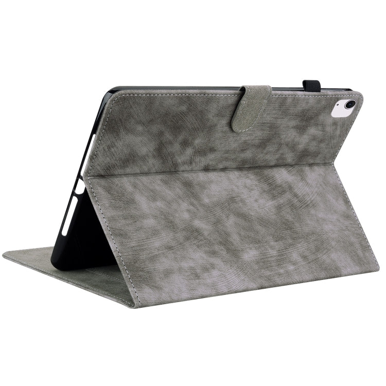 For iPad Air 13 2025 / 2024 Embossed Tiger Pattern Leather Tablet Case(Grey) - iPad Air 13 2025 / 2024 Cases by buy2fix | Online Shopping UK | buy2fix