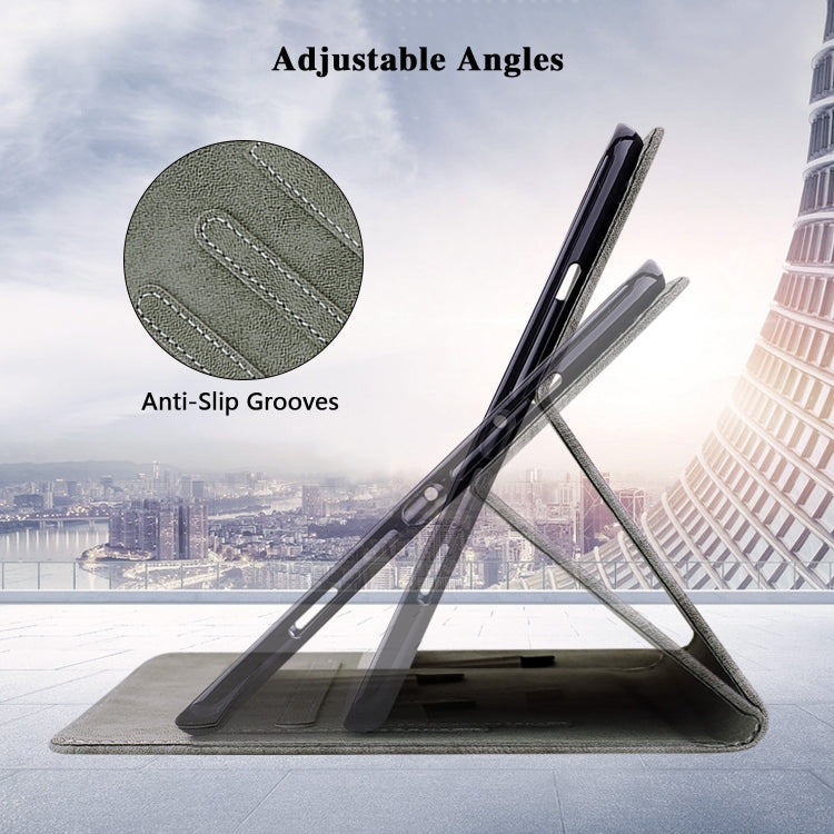 For iPad Air 13 2025 / 2024 Embossed Tiger Pattern Leather Tablet Case(Grey) - iPad Air 13 2025 / 2024 Cases by buy2fix | Online Shopping UK | buy2fix