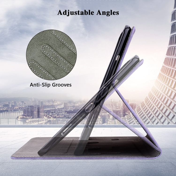 For iPad Air 13 2025 / 2024 Embossed Tiger Pattern Leather Tablet Case(Purple) - iPad Air 13 2025 / 2024 Cases by buy2fix | Online Shopping UK | buy2fix