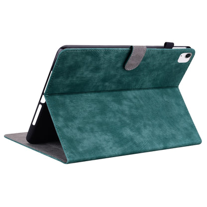 For iPad Air 13 2025 / 2024 Embossed Tiger Pattern Leather Tablet Case(Dark Green) - iPad Air 13 2025 / 2024 Cases by buy2fix | Online Shopping UK | buy2fix