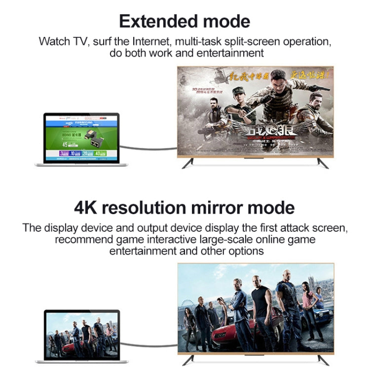 Right Elbow HDTV Male to Female Extension Cable with Ear Screw Holes, Length: 0.5m by buy2fix