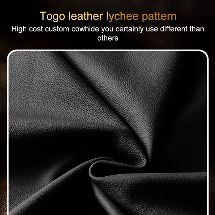 For OPPO Reno9 Pro Genuine Leather Litchi Texture Phone Case(Coffee) by buy2fix