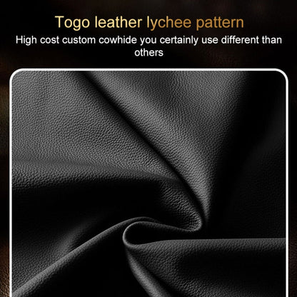 For OPPO Reno9 Pro Genuine Leather Litchi Texture Phone Case(Coffee) by buy2fix