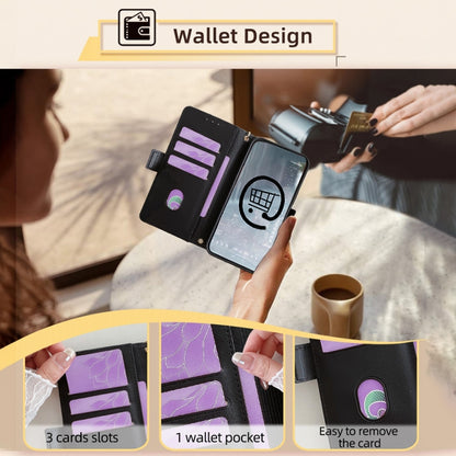 For Motorola Moto G Play 4G 2024 Crossbody Chain Leather Phone Case(Black) by buy2fix