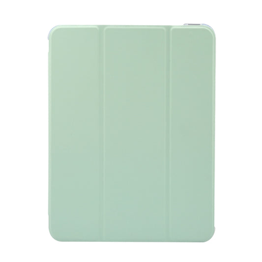 For iPad Air 11 2025 / 2024 3-folding Electric Pressed Skin Texture Leather Tablet Case(Green) - More iPad Cases by buy2fix | Online Shopping UK | buy2fix