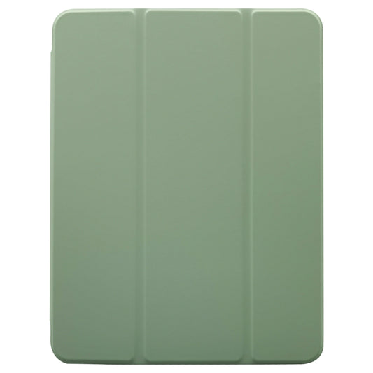For iPad Pro 11 2024 3-folding Electric Pressed Skin Texture Leather Tablet Case(Green) - iPad Pro 11 2024 Cases by buy2fix | Online Shopping UK | buy2fix