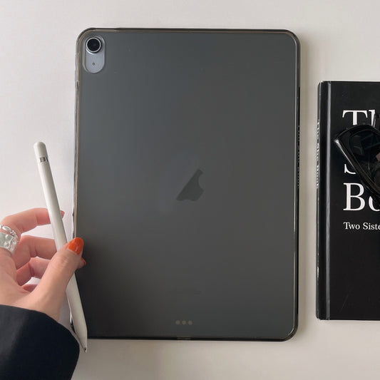 For iPad Air 13 2025 / 2024 Skin-feeling Crystal Clear Acrylic Tablet Case(Black) - iPad Pro 12.9 (2022/2021) Cases by buy2fix | Online Shopping UK | buy2fix