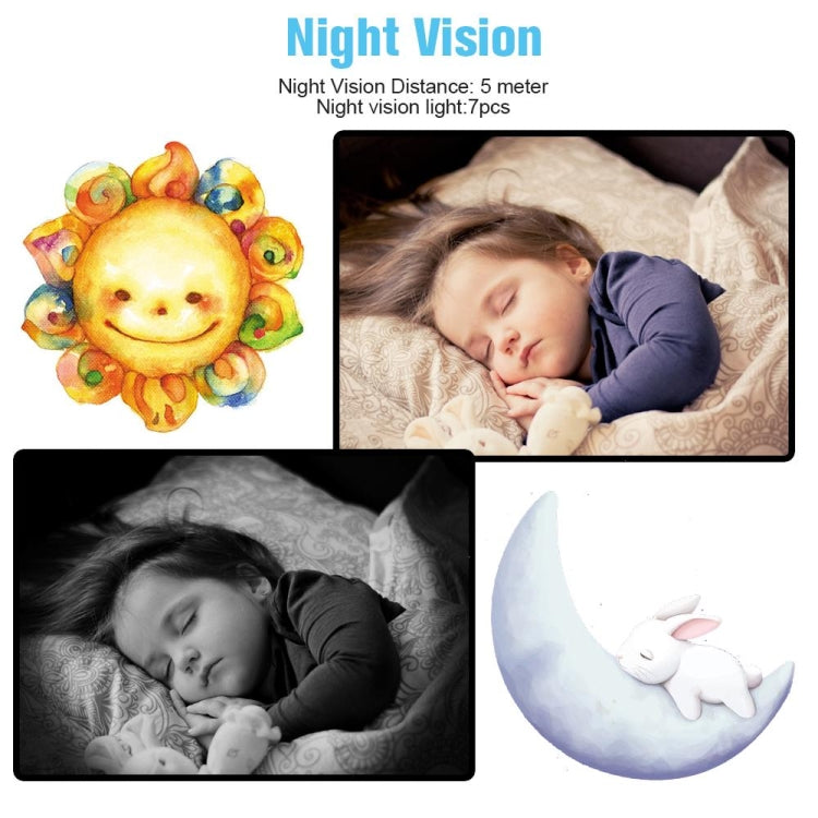 SP920 4.3 inch TFT Screen Baby Monitor Care Camera(US Plug) by buy2fix