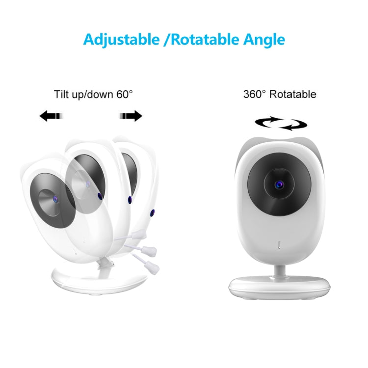 SP990 2.4 inch LCD Screen Baby Monitor Care Camera(EU Plug) by buy2fix