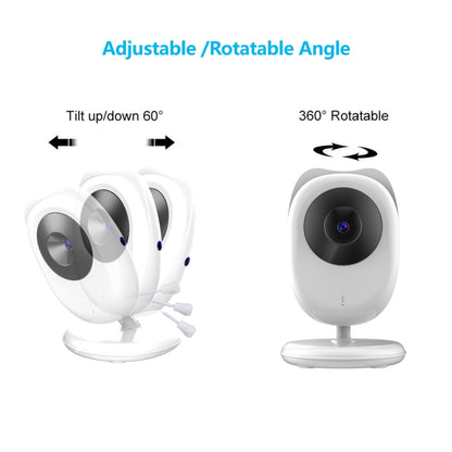 SP990 2.4 inch LCD Screen Baby Monitor Care Camera(EU Plug) by buy2fix