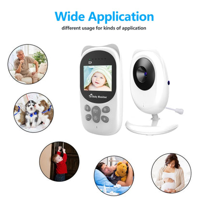 SP990 2.4 inch LCD Screen Baby Monitor Care Camera(EU Plug) by buy2fix