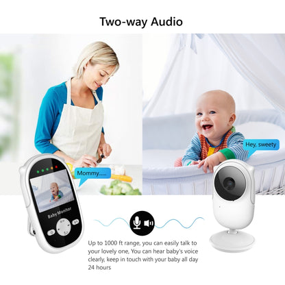 SM25 2.4 inch LCD Screen Baby Monitor Care Camera(US Plug) by buy2fix