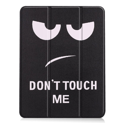 For iPad Air 11 2024 / 2025 Custer Painted 3-Fold Holder Smart Leather Tablet Case(Big Eye ME) - iPad Air 11 2025 / 2024 Cases by buy2fix | Online Shopping UK | buy2fix
