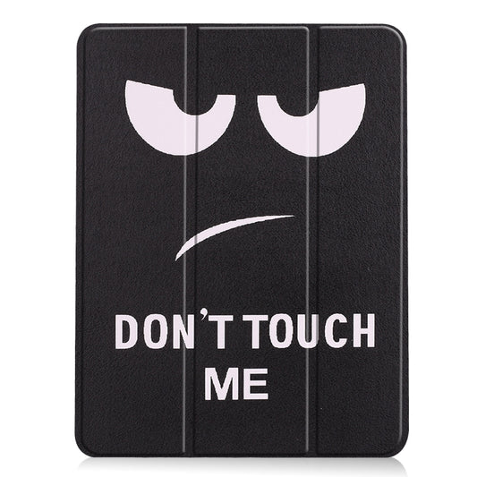 For iPad Air 11 2024 / 2025 Custer Painted 3-Fold Holder Smart Leather Tablet Case(Big Eye ME) - iPad Air 11 2025 / 2024 Cases by buy2fix | Online Shopping UK | buy2fix