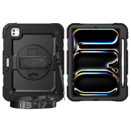 For iPad Pro 11 2024 Silicone Hybrid PC Tablet Protective Case(Black) - iPad Pro 11 2024 Cases by buy2fix | Online Shopping UK | buy2fix