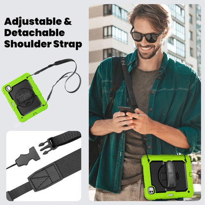 For iPad Pro 11 2024 Silicone Hybrid PC Tablet Protective Case(Black+Yellow Green) - iPad Pro 11 2024 Cases by buy2fix | Online Shopping UK | buy2fix