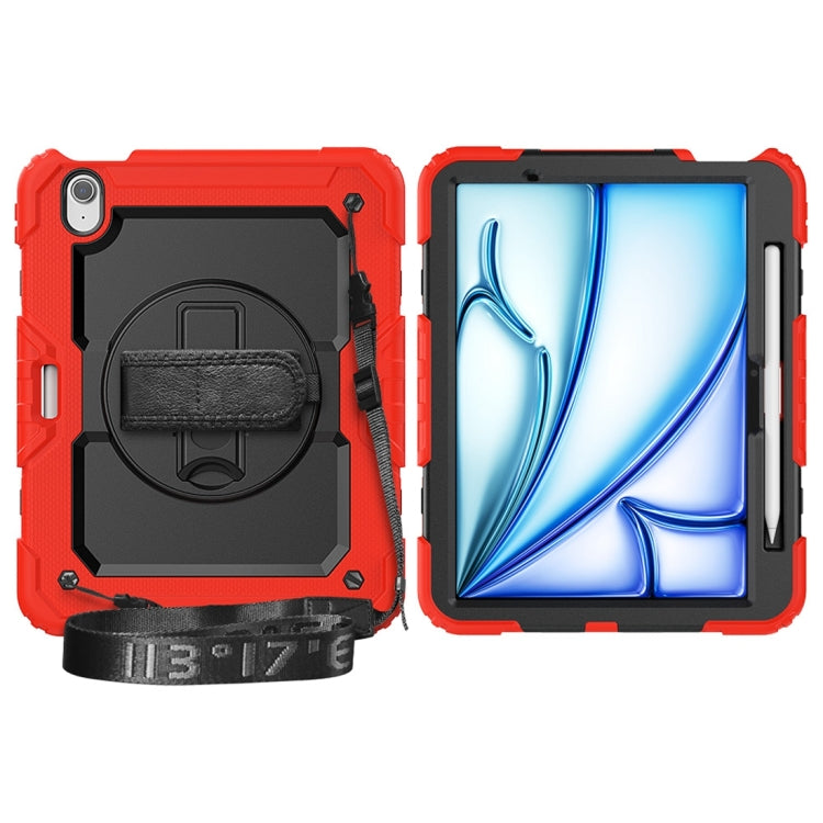 For iPad Air 11 2024 / Air 11 2025 Silicone Hybrid PC Tablet Protective Case(Red+Black) - iPad Air 11 2025 / 2024 Cases by buy2fix | Online Shopping UK | buy2fix