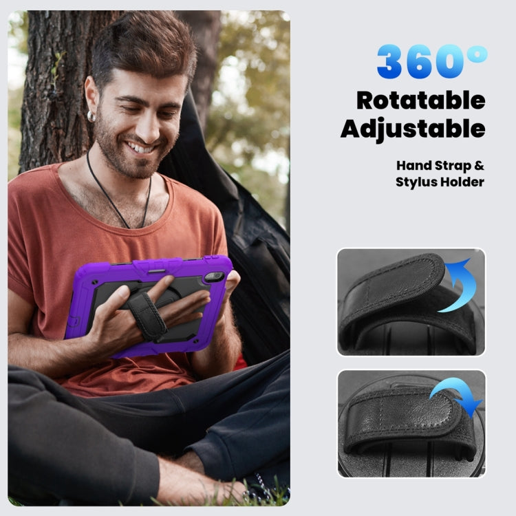 For iPad Air 11 2024 / Air 11 2025 Silicone Hybrid PC Tablet Protective Case(Purple+Black) - iPad Air 11 2025 / 2024 Cases by buy2fix | Online Shopping UK | buy2fix